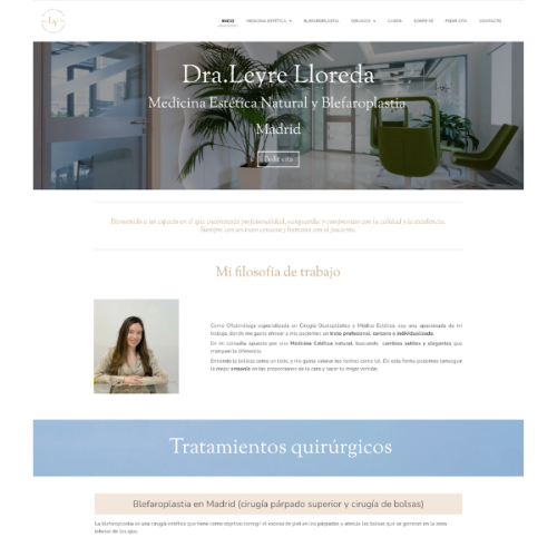 Diseño Web Doctora Leyre